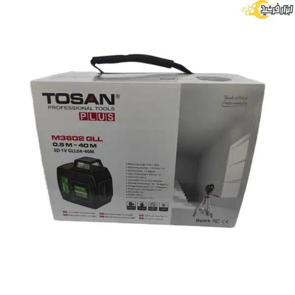 تراز لیزری 360 درجه توسن نور سبز مدل M3602 GLL - Image 4