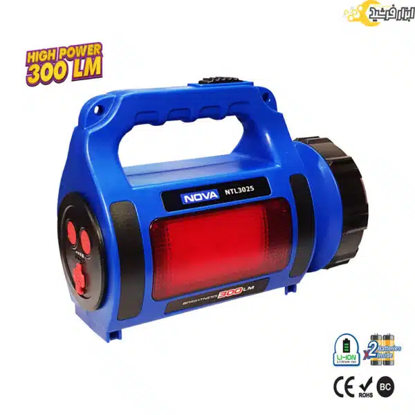 چراغ قوه لیتیوم حرفه ای نووا مدل NTL-3025 - Image 4