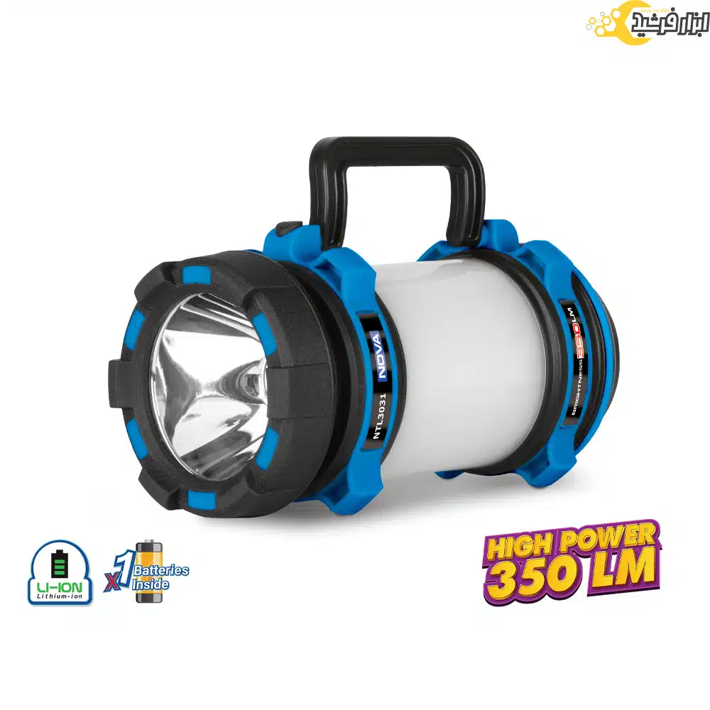 چراغ قوه لیتیوم حرفه ای نووا مدل NTL-3031