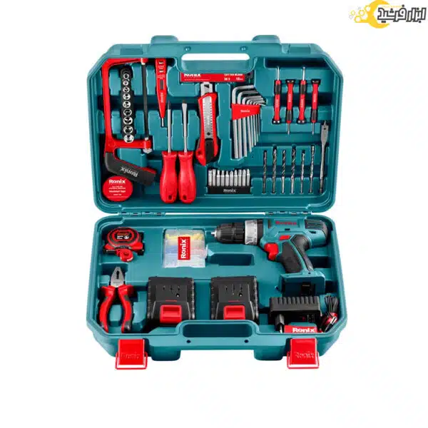 کیت دریل شارژی 18 ولت رونیکس مدل RS-8018