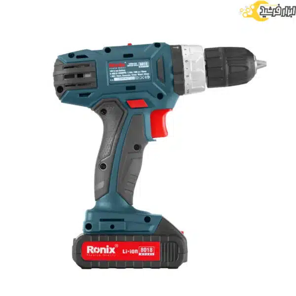 دریل چکشی شارژی 18 ولت رونیکس مدل 8018 - Image 4