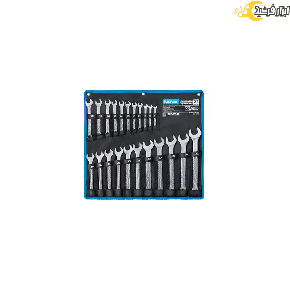 آچار کیفی برزنتی 22 عددی نووا سری x-line