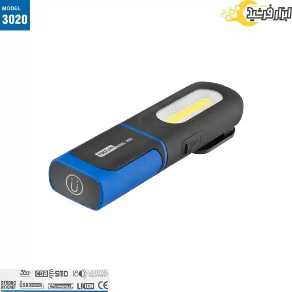 قیمت بهترین چراغ کار شارژی نووا 3020