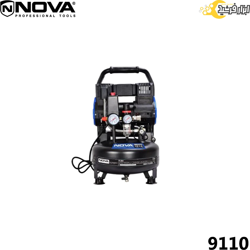کمپرسور باد 10 لیتری سایلنت نووا 9110