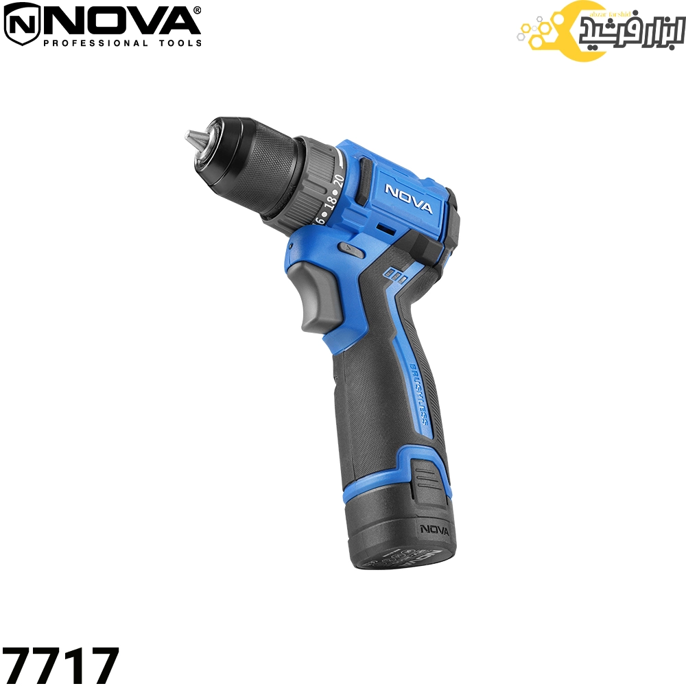 دریل پیچ گوشتی شارژی 12 ولت نووا 7717