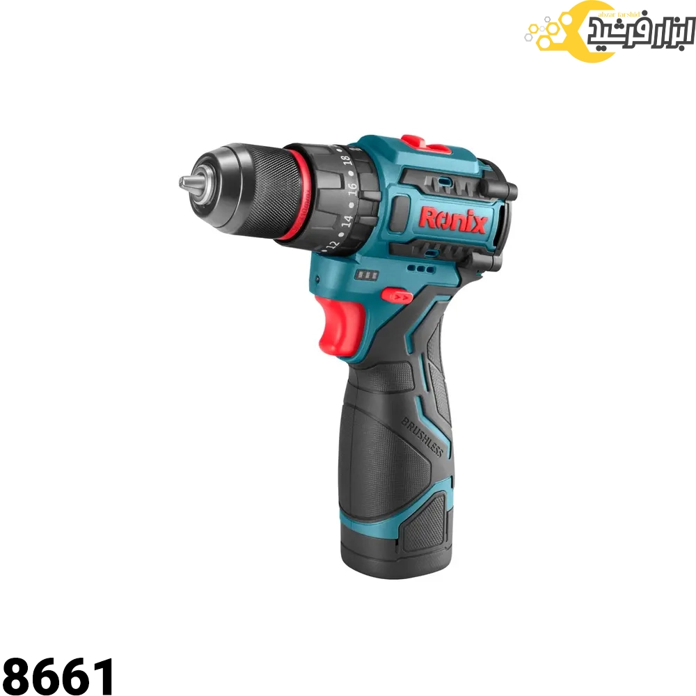 دریل شارژی براشلس رونیکس 16 ولت مدل 8661