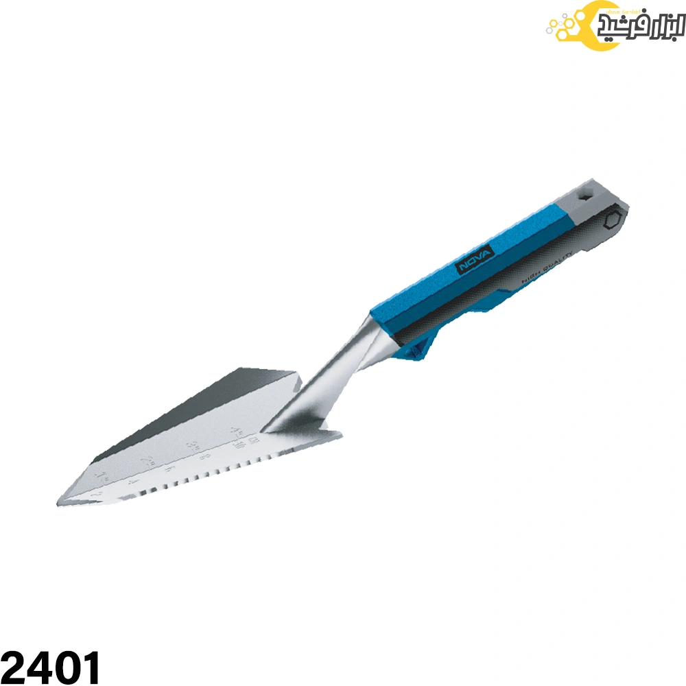 بیلچه باغبانی باریک 350 میلیمتری نووا مدل 2401