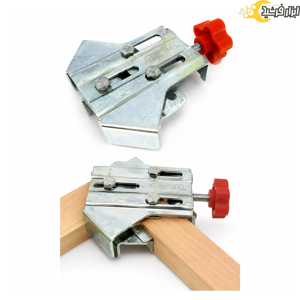 ست گیره گونیا کنج فلزی 4 عددی